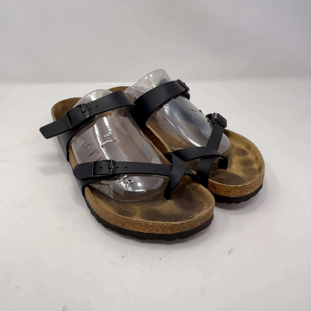 Birkenstock Mayari Black Birko-Flor Toe Loop Sandals Women's 40 L9 M7 Birks